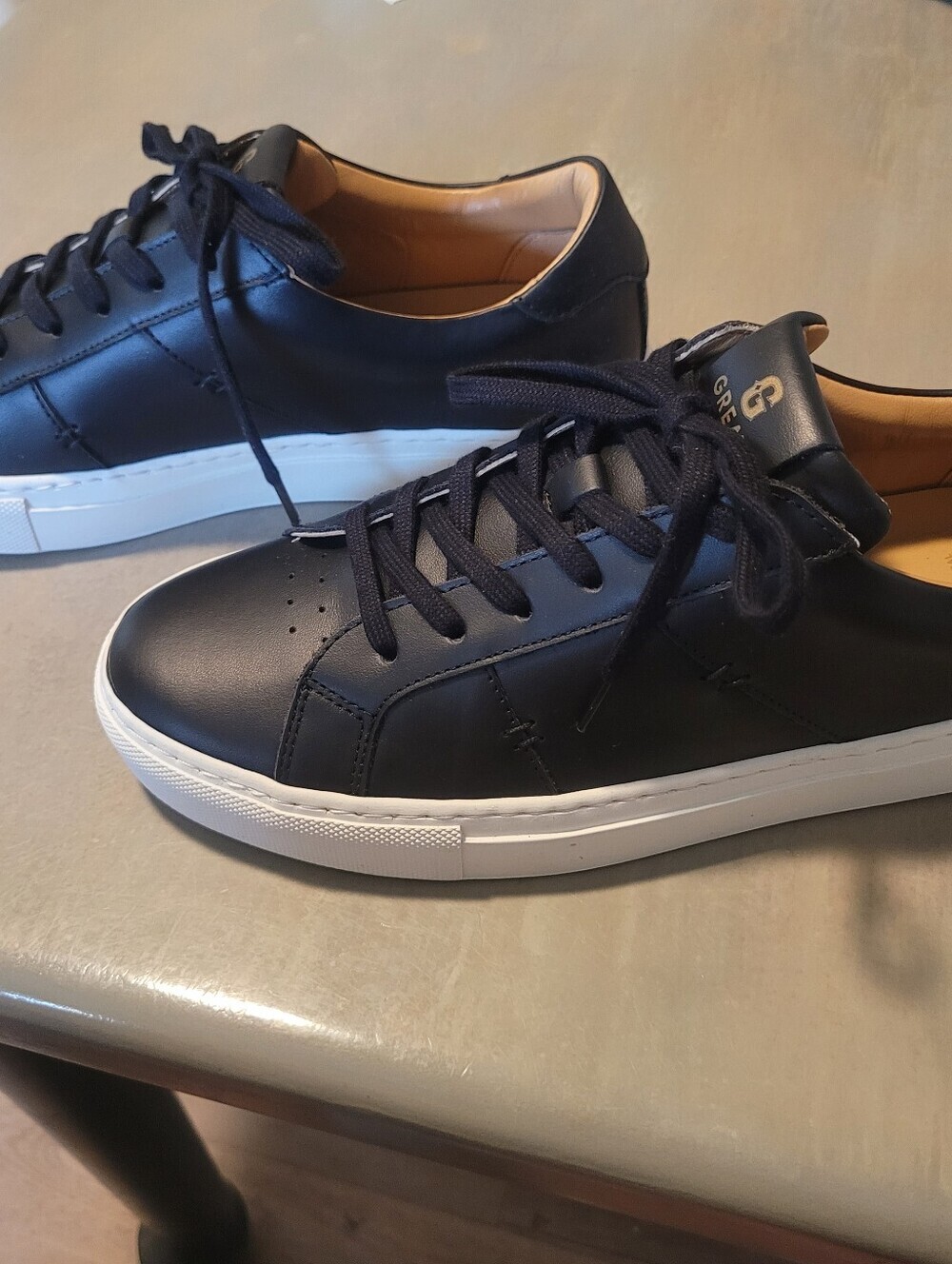 GREATS Royale 2.0 Women's US 10 EU 40 Black Leather Low Top Sneakers Made in Por - Picture 4 of 12